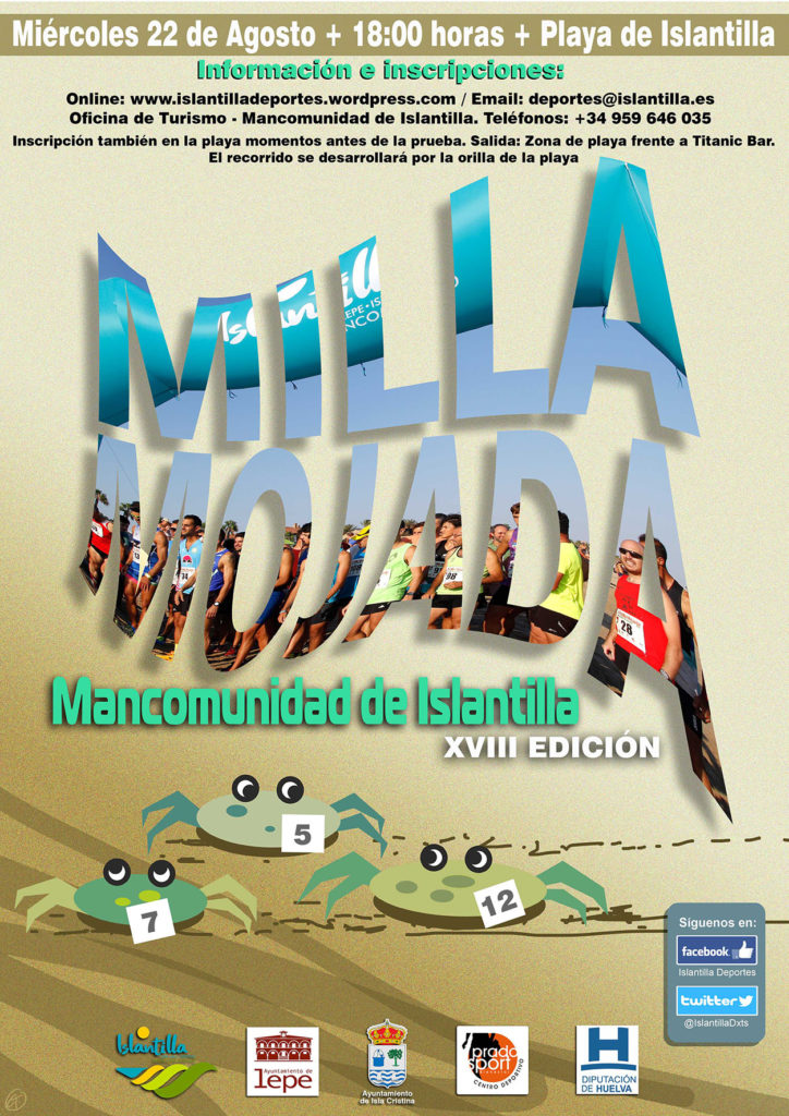 LA PLAYA DE ISLANTILLA SE PREPARA PARA ACOGER  LA XVIII EDICIÓN DE SU TRADICIONAL MILLA MOJADA