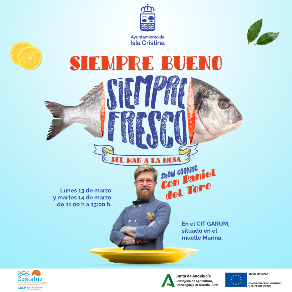 EL AYUNTAMIENTO DE ISLA CRISTINA RESALTA LAS BONDADES DEL PESCADO DE LONJA CON UN SHOW COOKING