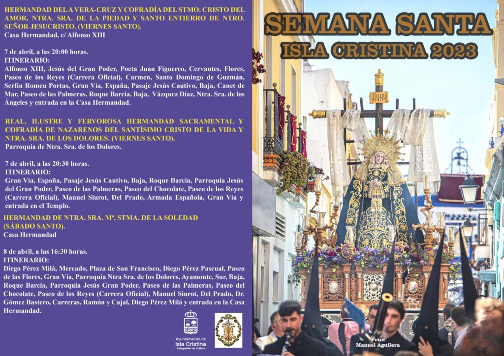 PROGRAMACIÓN DE SEMANA SANTA - ISLA CRISTINA 2023